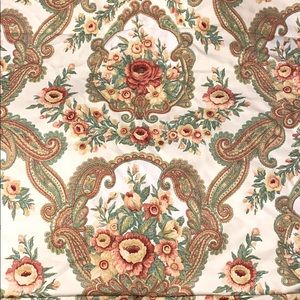 Rose Paisley cotton lightweight upholstery fabric